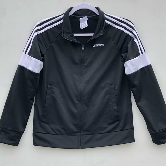 Adidas Black Original 3 Stripe Jacket Size M - Picture 2 of 6